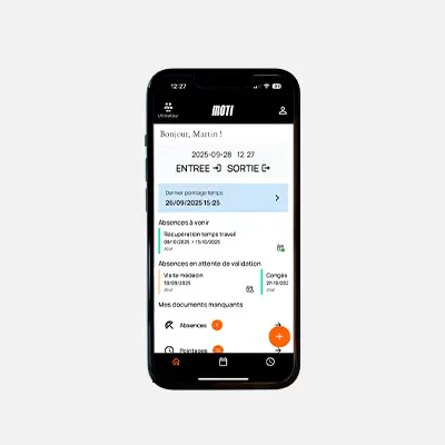 Utilisation de Moti® sur mobile