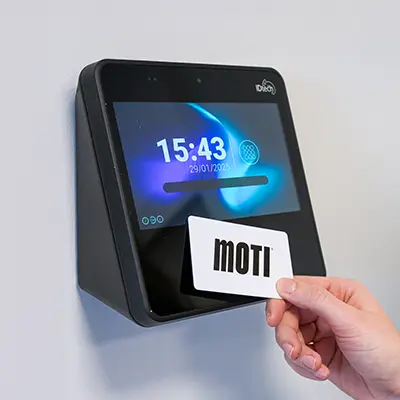 Pointage sur pointeuse